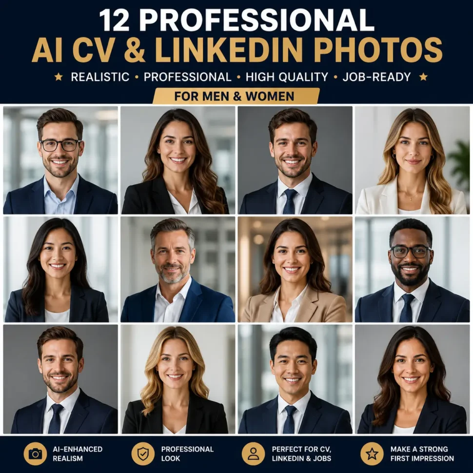 Best AI Prompts for Job-Winning Resume & LinkedIn Photos